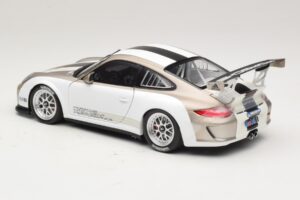 Porsche 911 997 GT3 Cup Alb Cu Dungi 2008 Minichamps 1:18 WAP0210130C Metal - imaginea 7 din 8