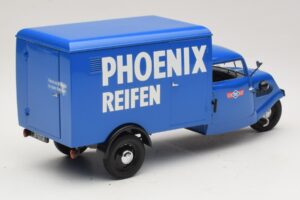 Tempo Hanseat Furgonetă cu Trei Roți Phoenix Blue Minichamps 1:18 180099040 Metal - imaginea 2 din 6