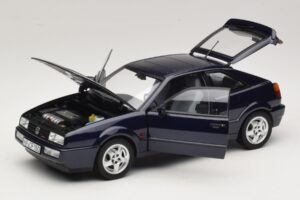 Volkswagen Corrado VR6 Aqua Blue Metallic Ediție Limitată Norev 1:18 188660 Metal - imaginea 2 din 8