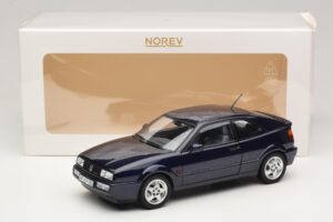 Volkswagen Corrado VR6 Aqua Blue Metallic Ediție Limitată Norev 1:18 188660 Metal - imaginea 8 din 8