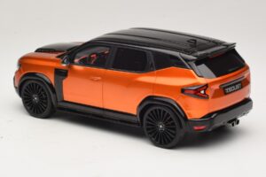 Dacia Duster Mk3 Redust Sport 4x2 Hybrid Metallic Orange Otto 1:18 OT1316 Rășină - imaginea 5 din 6