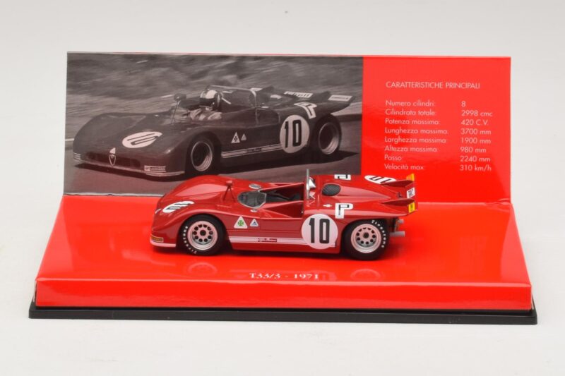 Alfa Romeo T33/3 #10 R. Stommelen / N. Galli ADAC 1000km Nurburgring 1971 Fără Cutie Exterioară Minichamps 1:43 436711210-R1 