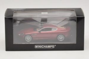 Aston Martin DB9 Roșu Metalizat Minichamps 1:43 400137340 Metal - imaginea 4 din 4