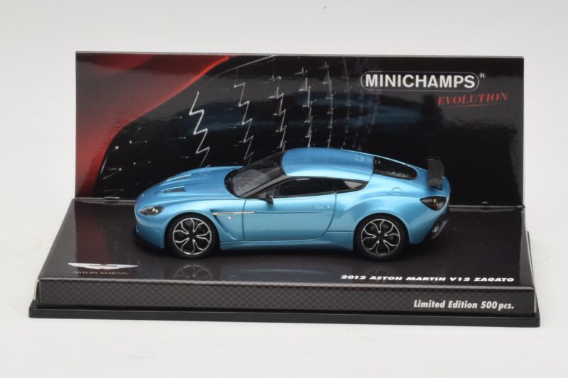 Aston Martin V12 Zagato Alba Blue Minichamps 1:43 Aston Martin V12 Zagato Alba Blue Minichamps 1:43 437137222 Metal