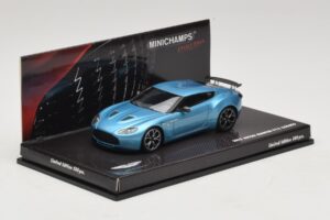 Aston Martin V12 Zagato Alba Blue Minichamps 1:43 437137222 Metal - imaginea 2 din 5
