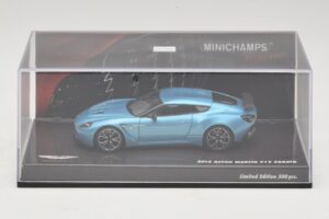 Aston Martin V12 Zagato Alba Blue Minichamps 1:43 437137222 Metal - imaginea 4 din 5