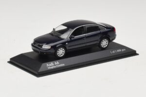 Audi A6 C5 Albastru Metalizat Minichamps 1:43 430010201 Metal - imaginea 2 din 4