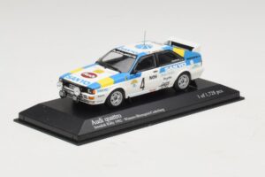 Audi Quattro #4 S. Blomqvist / B. Cederberg Rally Sweden Winner 1982 Minichamps 1:43 430821904 Metal - imaginea 2 din 4