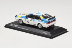Audi Quattro #4 S. Blomqvist / B. Cederberg Rally Sweden Winner 1982 Minichamps 1:43 430821904 Metal - imaginea 3 din 4