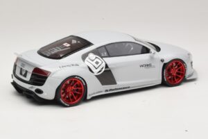Audi R8 42 Liberty Walk Alb GT Spirit 1:18 GT325 Rășină - imaginea 2 din 6