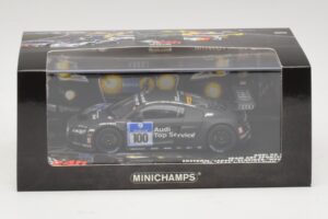 Audi R8 LMS GT3 #100 M. Ekstrom / O. Jarvis Abt Sportsline 24 Hours of Nurburgring 2010 Minichamps 1:43 437101900 Metal - imaginea 5 din 5