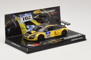 Audi R8 LMS GT3 #102 H-J. Stuck / H. Heyer Black Falcon 24 Hours of Nurburgring 2010 Minichamps 1:43 437101912 Metal - imaginea 2 din 5