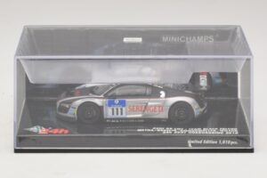 Audi R8 LMS GT3 #111 Metha / Breslin Black Falcon 24 Hours of Nurburgring 2010 Minichamps 1:43 437101911 Metal - imaginea 4 din 5