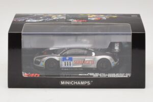 Audi R8 LMS GT3 #111 Metha / Breslin Black Falcon 24 Hours of Nurburgring 2010 Minichamps 1:43 437101911 Metal - imaginea 5 din 5