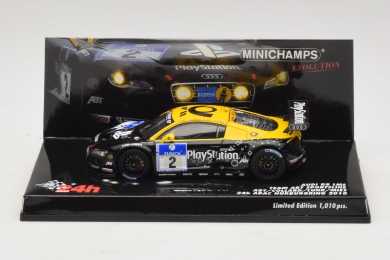 Audi R8 LMS GT3 #2 24 Hours of Nurburgring 2010 Minichamps 1:43 Audi R8 LMS GT3 #2 24 Hours of Nurburgring 2010 Minichamps 1:43 437101902 Metal