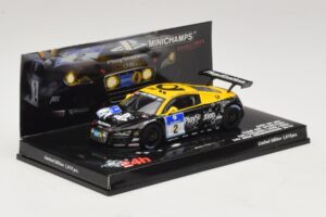 Audi R8 LMS GT3 #2 24 Hours of Nurburgring 2010 Minichamps 1:43 437101902 Metal - imaginea 2 din 5