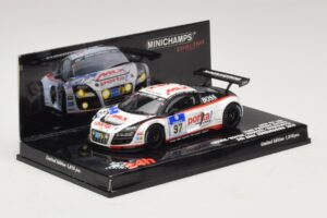 Audi R8 LMS GT3 #97 Phoenix Racing 24 Hours of Nurburgring 2010 Minichamps 1:43 437101997 Metal - imaginea 2 din 5