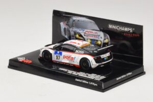 Audi R8 LMS GT3 #97 Phoenix Racing 24 Hours of Nurburgring 2010 Minichamps 1:43 437101997 Metal - imaginea 3 din 5