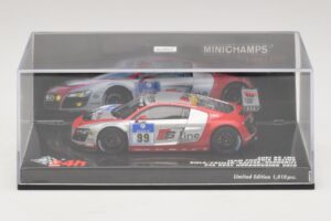 Audi R8 LMS GT3 #99 F. Biela / M. Fassler Phoenix Racing 24 Hours of Nurburgring 2010 Minichamps 1:43 437101999 Metal - imaginea 4 din 5