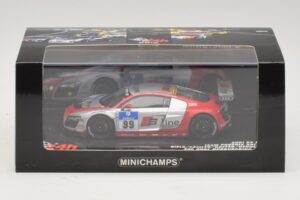 Audi R8 LMS GT3 #99 F. Biela / M. Fassler Phoenix Racing 24 Hours of Nurburgring 2010 Minichamps 1:43 437101999 Metal - imaginea 5 din 5