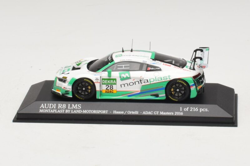 Audi R8 LMS Montaplast By Land-Motorsport #28 C. Haase / S. Ortelli ADAC GT Masters 2016 Minichamps 1:43 Audi R8 LMS Montaplast By Land-Motorsport #28 C. Haase / S. Ortelli ADAC GT Masters 2016 Minichamps 1:43 437161198 Metal