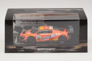 Audi R8 LMS Ultra #100 MS Racing Patel / Dobitsch ADAC GT Masters 2013 Minichamps 1:43 437130100 Metal - imaginea 5 din 5