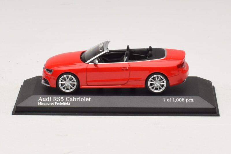 Audi RS5 B8 Cabriolet Roșu Minichamps 1:43 Audi RS5 B8 Cabriolet Roșu Minichamps 1:43 410011230 Metal