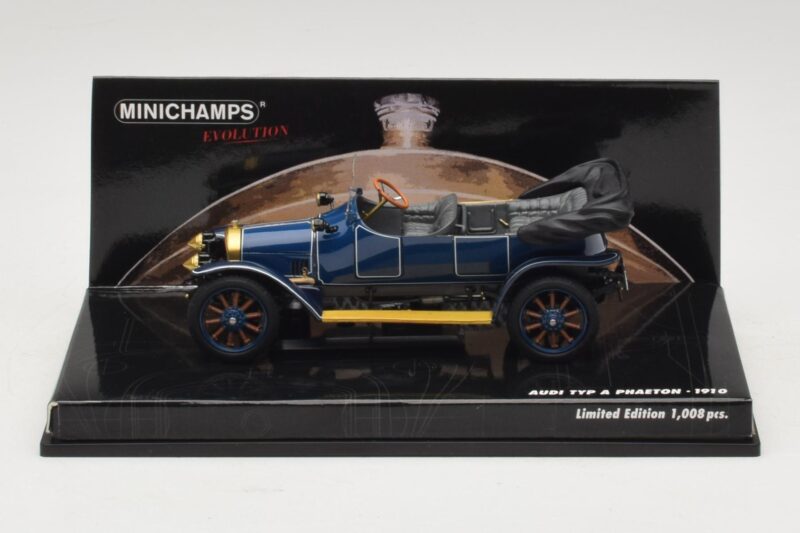 Audi Typ A Phaeton Albastru Minichamps 1:43 Audi Typ A Phaeton Albastru Minichamps 1:43 437019031 Metal