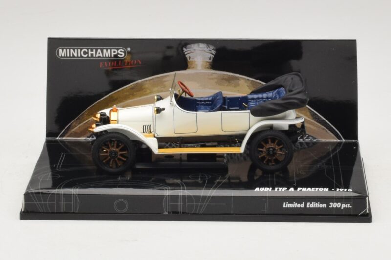 Audi Typ A Phaeton Alb Albastru Minichamps 1:43 437019032 Metal