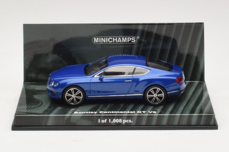 Bentley Continental GT V8 Albastru Metalizat Minichamps 1:43 436139982 Metal