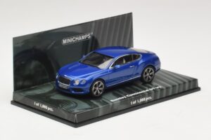 Bentley Continental GT V8 Albastru Metalizat Minichamps 1:43 436139982 Metal - imaginea 2 din 4