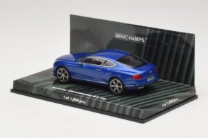 Bentley Continental GT V8 Albastru Metalizat Minichamps 1:43 436139982 Metal - imaginea 3 din 4