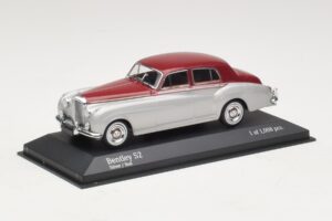Bentley S2 Argintiu Roșu Minichamps 1:43 403139953 Metal - imaginea 2 din 4