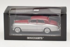 Bentley S2 Argintiu Roșu Minichamps 1:43 403139953 Metal - imaginea 4 din 4