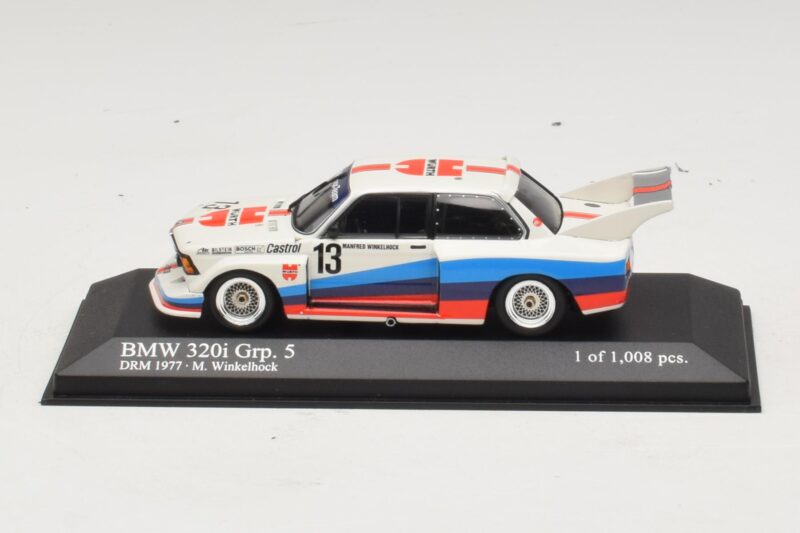 BMW 320i Group 5 #13 M. Winkelhock DRM 1977 Minichamps 1:43 400772313 Metal
