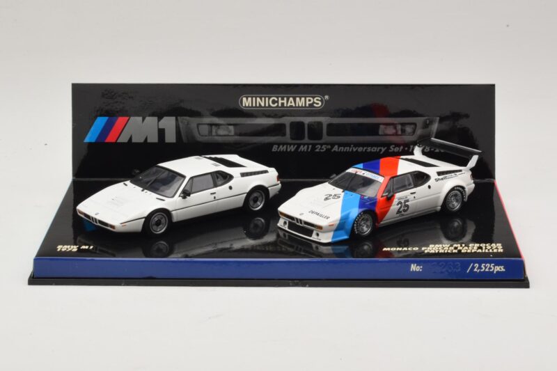 BMW M1 Set Aniversar 25 Ani Minichamps 1:43 402025025 Metal