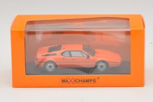 BMW M1 Portocaliu Maxichamps 1:43 940025020 Metal - imaginea 4 din 4