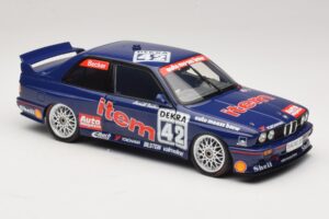 BMW M3 E30 Auto Maass #42 H. Becker DTM 1992 Minichamps 1:18 180922042 Metal - imaginea 6 din 8