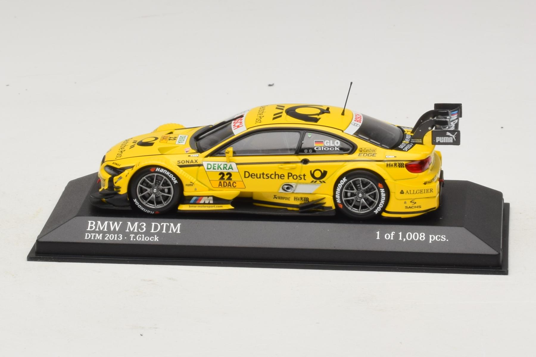 Minichamps BMW M3 E92 DTM #22 Glock MTEK 2013 1:43