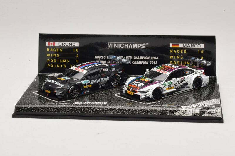 BMW M3 & M4 DTM Champions Set B. Spengler / M. Wittmann 2012 & 2014 Minichamps 1:43 412020723 Metal