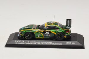 BMW Z4 GT3 Saudi Falcons #24 Al Faisal / Binladen 24 Hours of Dubai 2013 Minichamps 1:43 437132424 Metal