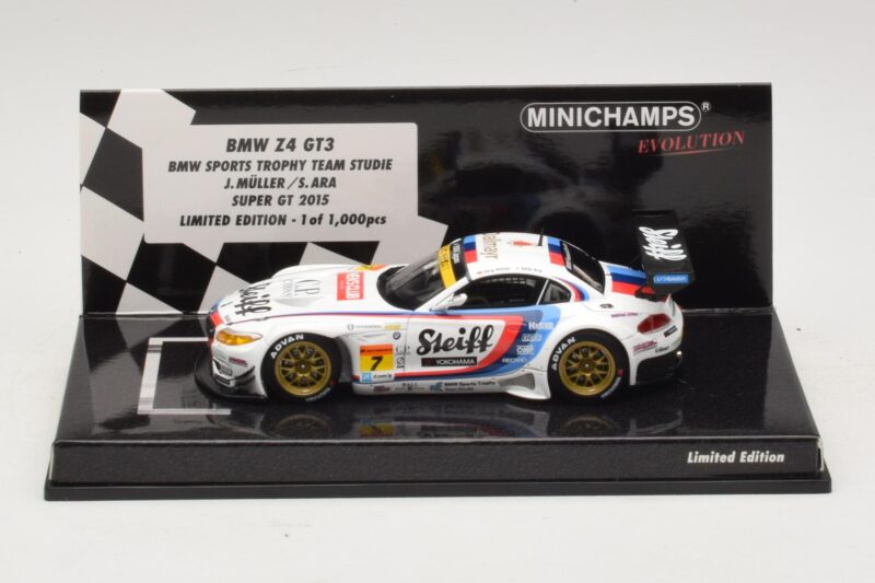 BMW Z4 GT3 Steiff #7 Muller / Ara Super GT 2015 Minichamps 1:43 447152007 Metal