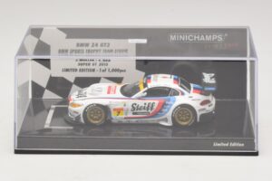 BMW Z4 GT3 Steiff #7 Muller / Ara Super GT 2015 Minichamps 1:43 447152007 Metal - imaginea 4 din 5