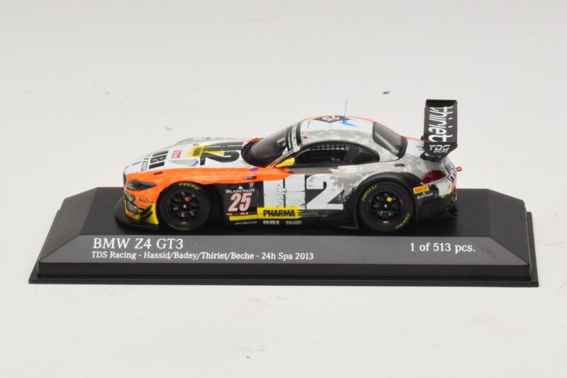 BMW Z4 GT3 TDS Racing #25 Hassid / Badey 24 Hours of Spa 2013 Minichamps 1:43 BMW Z4 GT3 TDS Racing #25 Hassid / Badey 24 Hours of Spa 2013 Minichamps 1:43 437132435 Metal