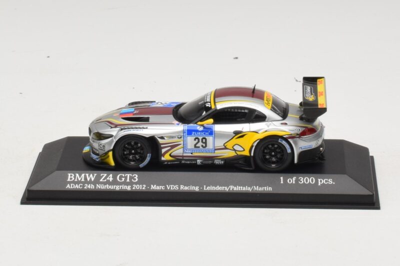 BMW Z4 GT3 VDS Racing #29 B. Leinders / M. Palttala 24 Hours of Nurburgring 2012 Minichamps 1:43 437122929 Metal