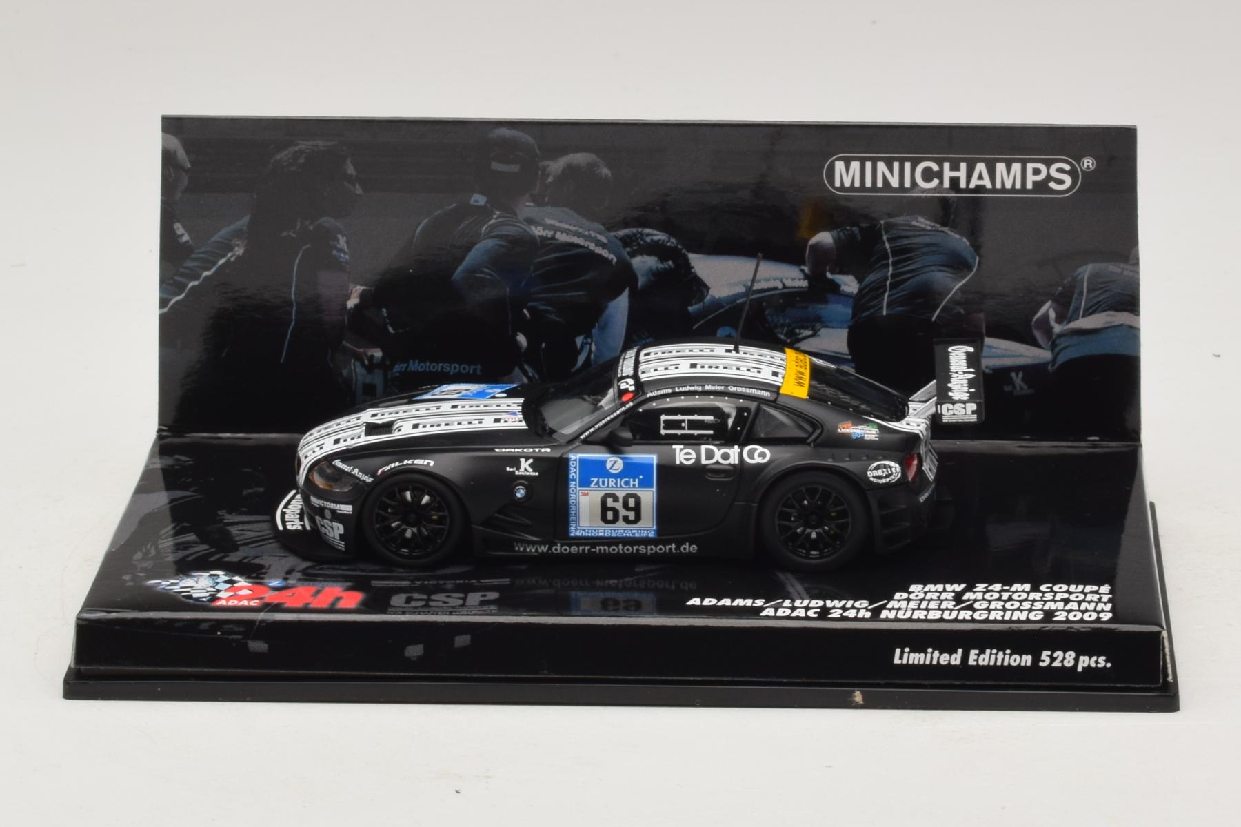  Z4 24h Nurburgring 2009 ミニカー ミニチャンプス Minichamps BMW Z4 M Coupe #69 Nürburgring 1:43 2009