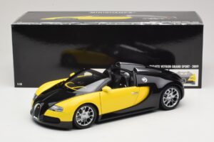 Bugatti Veyron Grand Sport Black Lemon Minichamps 1:18 100110831 Metal - imaginea 8 din 8