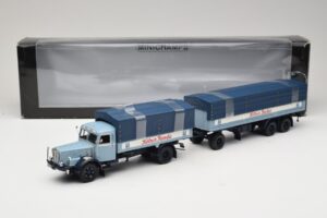 Bussing 8000S13 Pritschenzug Kölner Zucker Minichamps 1:43 499079920 Metal - imaginea 5 din 5