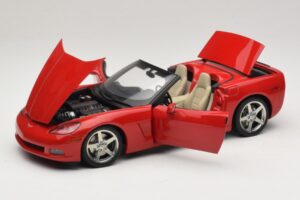Chevrolet Corvette C6 Cabriolet Roșu AUTOart 1:18 71221 Metal - imaginea 2 din 8