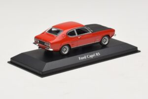Ford Capri I Roșu cu Capotă Neagră Maxichamps 1:43 940085801 Metal - imaginea 2 din 4